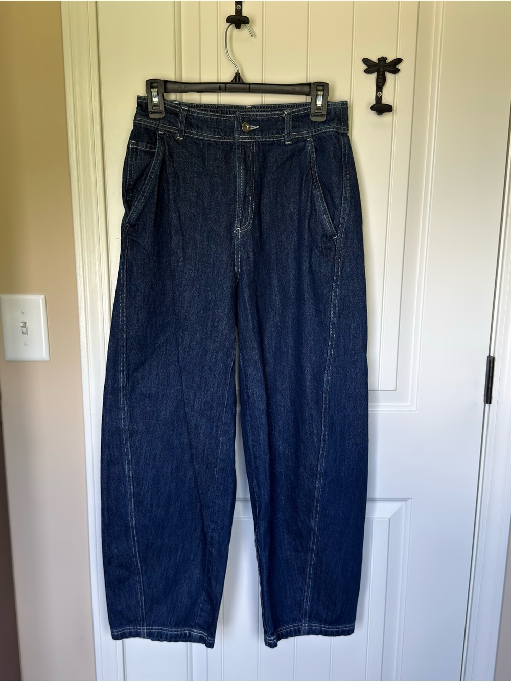 Converse Women's Relaxed Dark Blue Denim Jeans